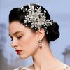 French Style Bridal Hair Clip Silk Flower Wedding Headdress Korean Bride Hairpin  Bride Accessories