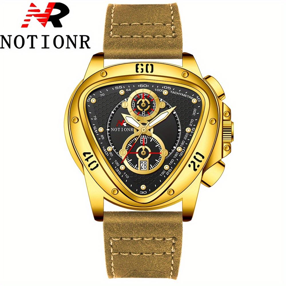 Notionr Men S Watch Business Men S Pu Strap Watch Quartz Movement Men S Watch