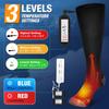 Electric Socks Rechargeable Heating Socks Adjustable Temperature Thermal Long Tube Electric Socks