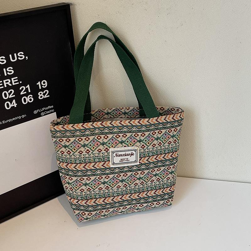 

Сумка большой вместимости осень-зима 2025 новая этническая сумка женская модная сумка-тоут студенческая на плечо для учебы и работы