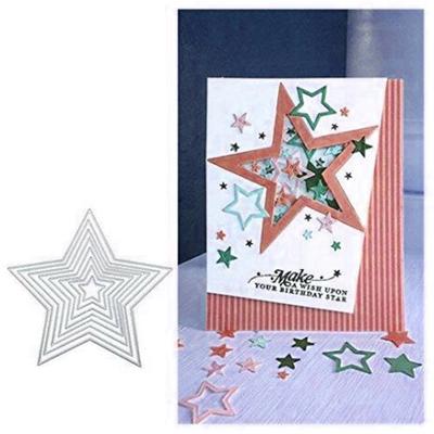 8pcs/set Basic Stars Cutting Dies Carbon Steel Cutting Dies Scrapbooking Decorative Paper Cards