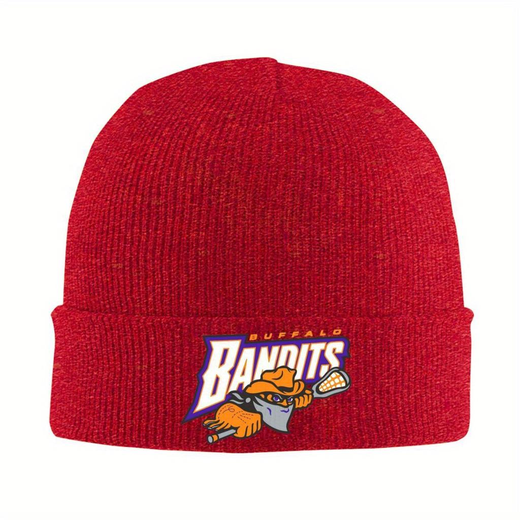 Buffalo Bandits Logo Design Warm Knitted Cap Fashion Bonnet Hat Autumn Winter Outdoor Beanies Hats for Unisex Adult