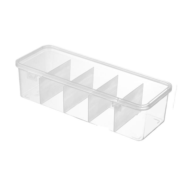 Transparent Dustproof Cable Organizer & Storage Box for Chargers, Earphones, Jewelry, and Stationery