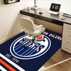 Alfombra de oficina: Logo de los Edmonton Oilers Perfecto para Protección de Sofá o Cubierta Debajo de Silla
