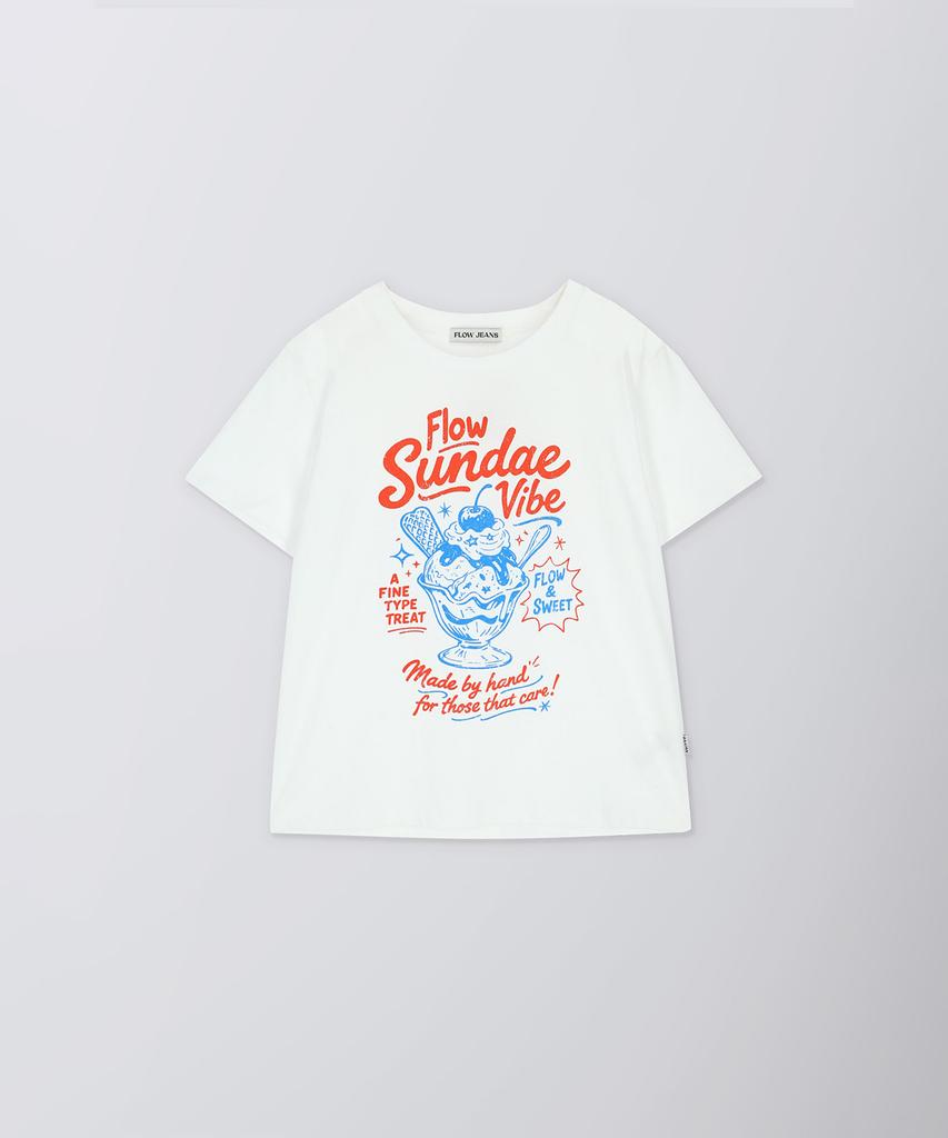 Peulloujin Sunday Graphic T-Shirt_2Color_Ffd2Ts003