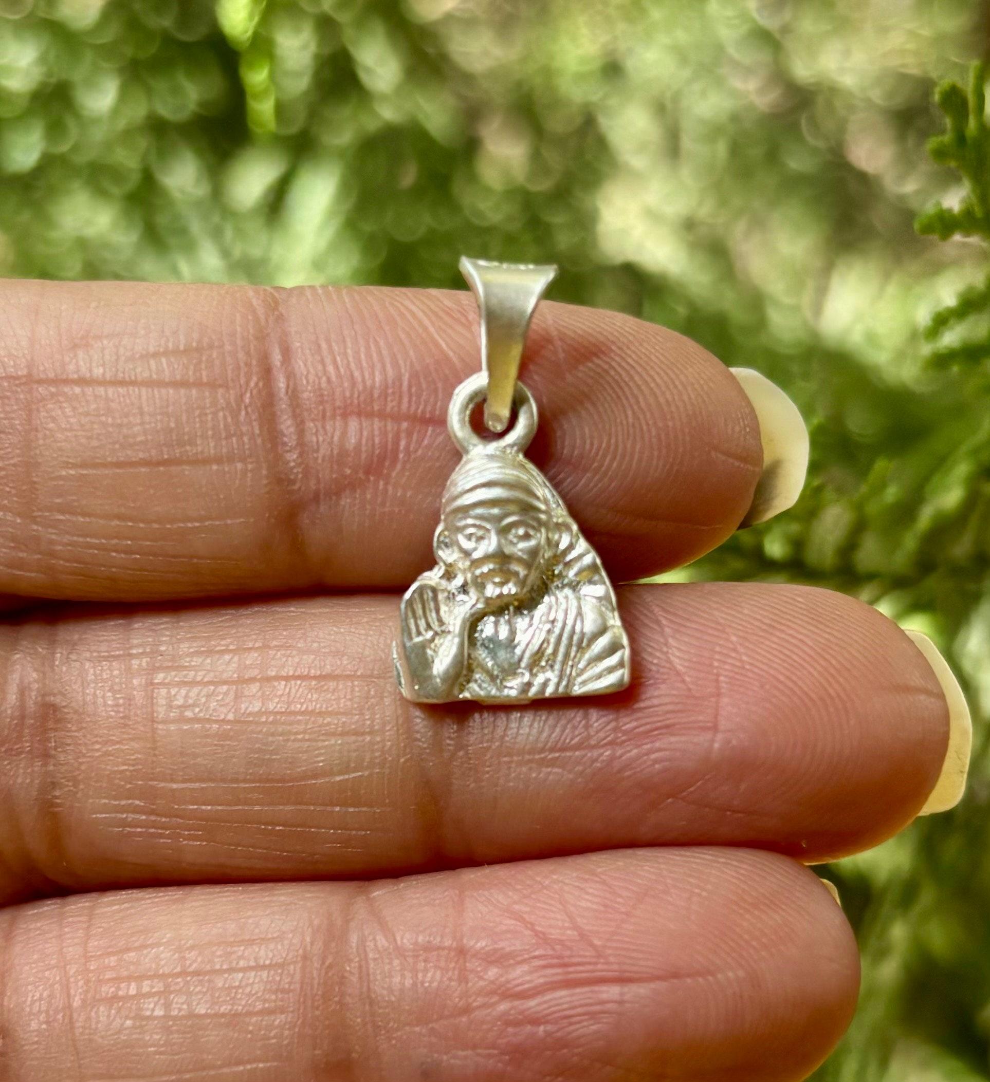 999 Silver SAI BABA, Shirdi Sai Baba Pendant, Locket Jewelry, Handmade, Handcrafted, One Size