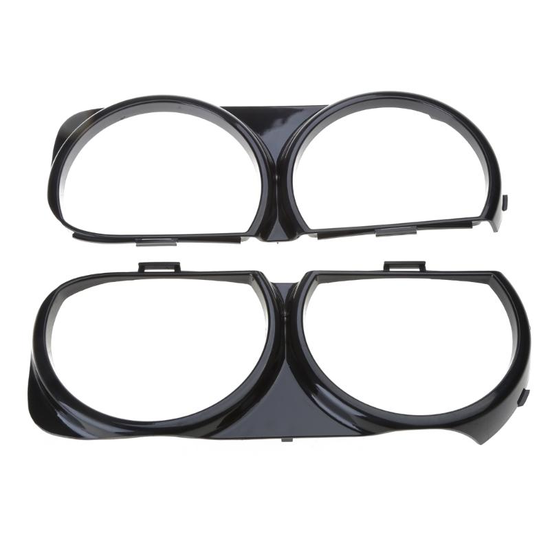 Upgraded Headlights Frame Replacement Front Lamp Headlight Bezel Set Easy Installation Suitable for -Challenger
