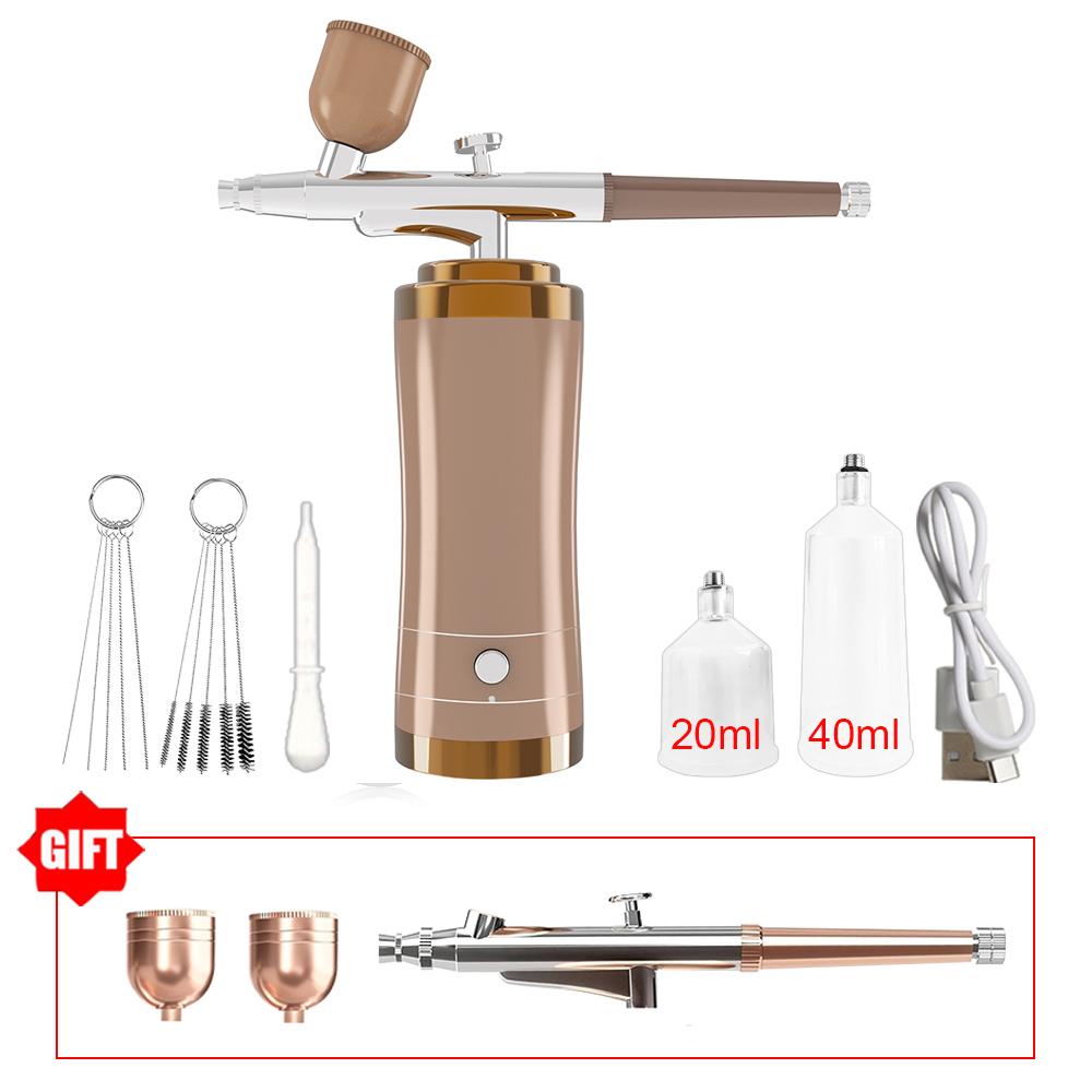 Portable Airbrush Nail With Compressor Portable Air Compressor for Nails Cake Painting Crafts Air Brush Kit Airbrush Nails Spray