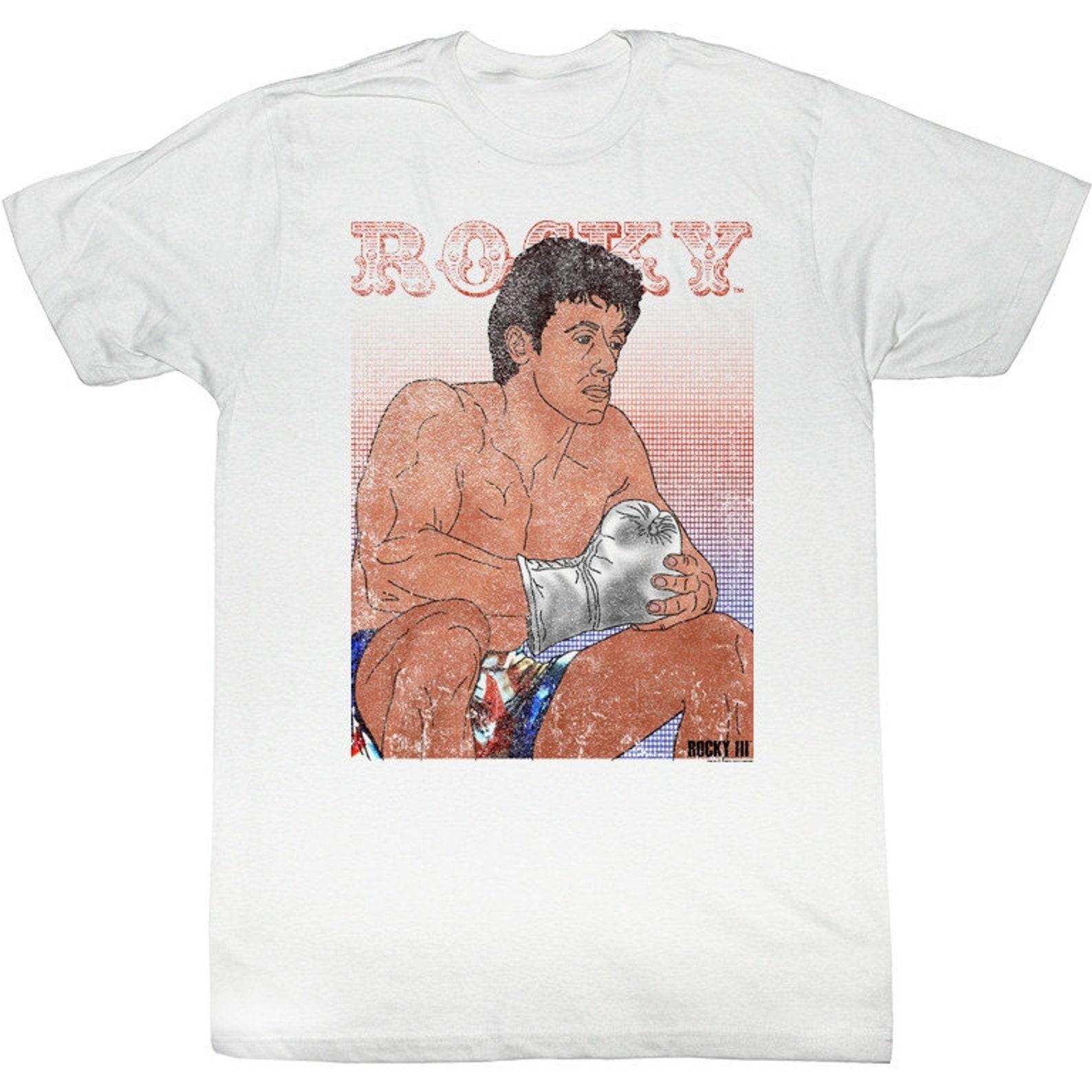 Rocky Contemplation White T-Shirt L