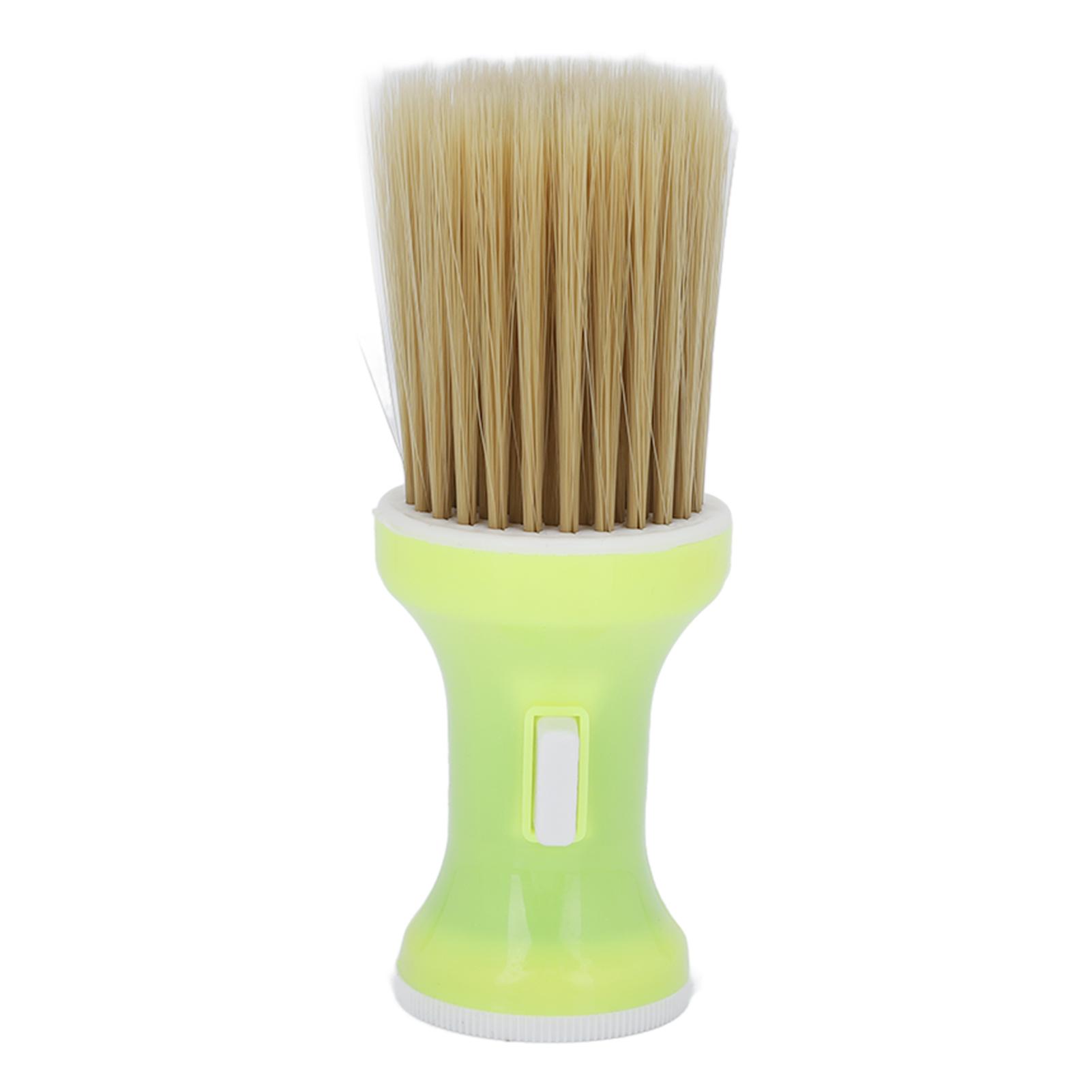 

Парикмахерская щетка нейлоновая шерсть съемная нижняя крышка зеленая мягкая удобная шея для волос для парикмахера