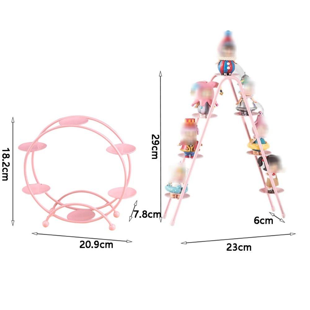 Iron Art Dessert Display Rack Pink/white European Style Figure Display Stand Garage Kits Storage Rack