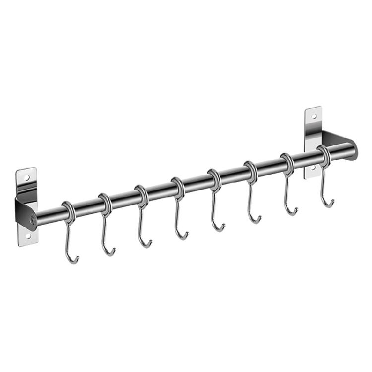 Stainless Steels Wall Mounted Hangers Efficient Clothes Storage Rack Coat Hook with Removable Hook Bathroom Supplies