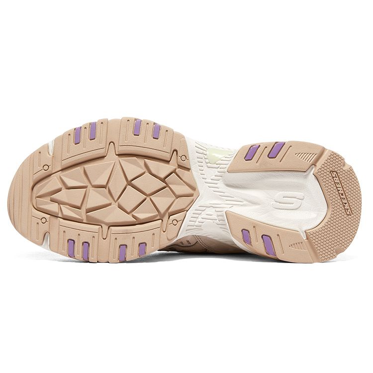 Skechers Stamina V2 Mecha Shoes Second Generation Trendy Casual Non-Slip Wear-Resistant Low-Top Dad Shoes Women Sneaker Natural 896047-NTMT