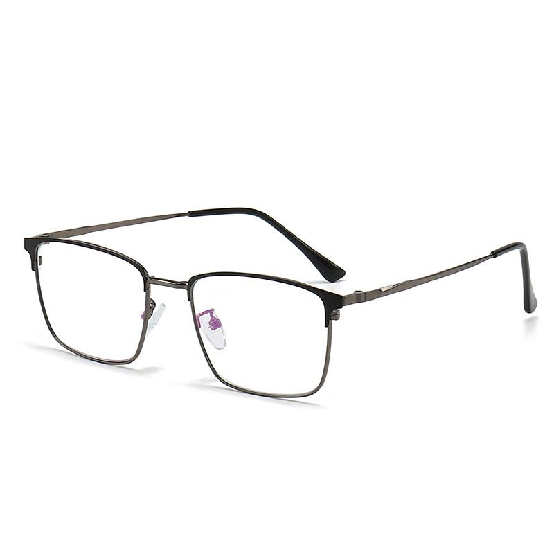 Classic Titanium Alloy Square Full Rim Glasses Frame for Men Lightweight Durable Eyewear for Business & Daily Fashion 3125
