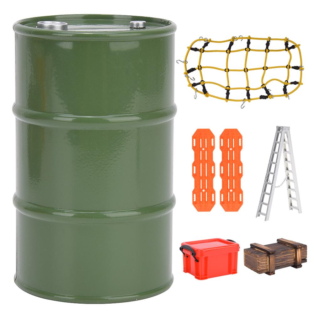 1 10 Elastic Luggage Net Storage Box Ladder RC Car Accessory Set Fit for Traxxas