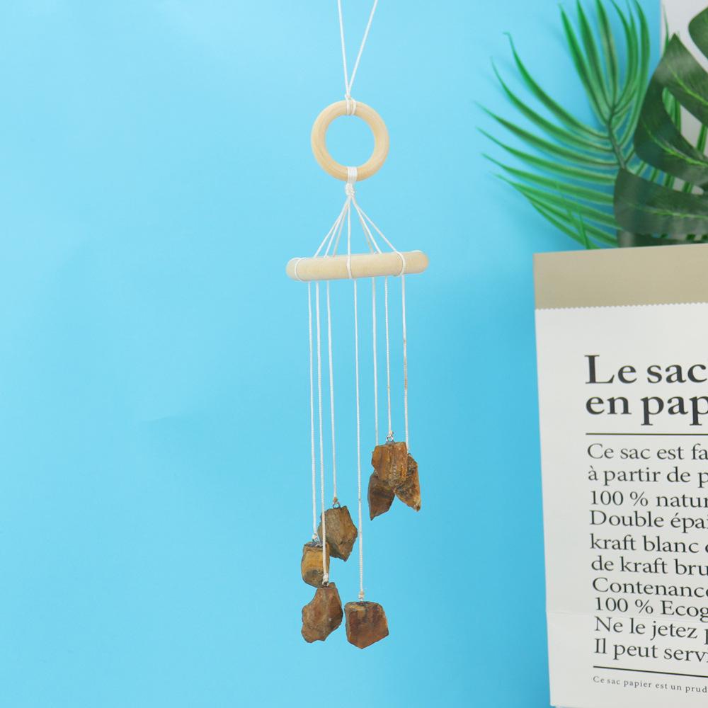 Boho Chic Raw Crystal Quartz Wind Chimes Hanger Home Decorations and Garden Sun Catcher Handcrafted for Your Unique Style