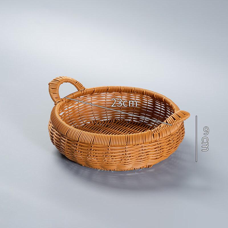Commercial Imitation Rattan Plastic Storage Basket
