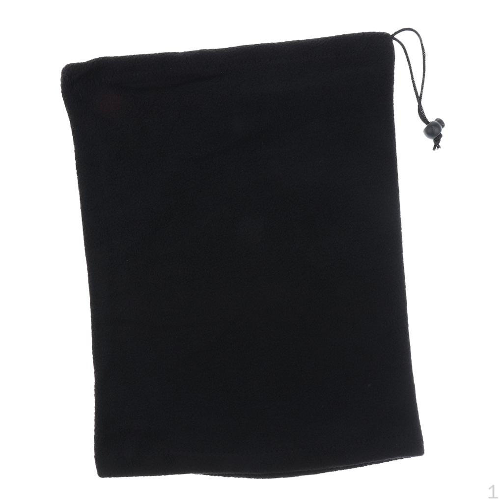 Флисовый шарф-снуд для шеи Black