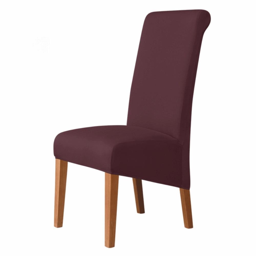 Dining Room Chair Covers Stretch Spandex Thin Style Chair Cover XL Size Wedding Seat Slipcover for Banquet Office Home