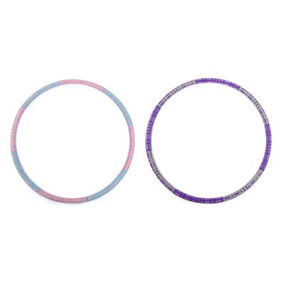 Weighted Fitness Hoop 6 Section Detachable Dual Color Abdomen Waist Slimming Exercise Hoop