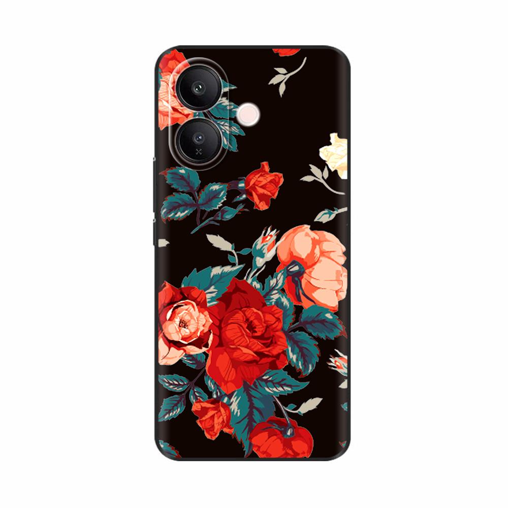 For Vivo V60 Lite 5G Phone Case Soft Matte Silicone Cover Capa For Vivo V60 Lite V60lite Funda Cartoon Back Cover Cute Pattern