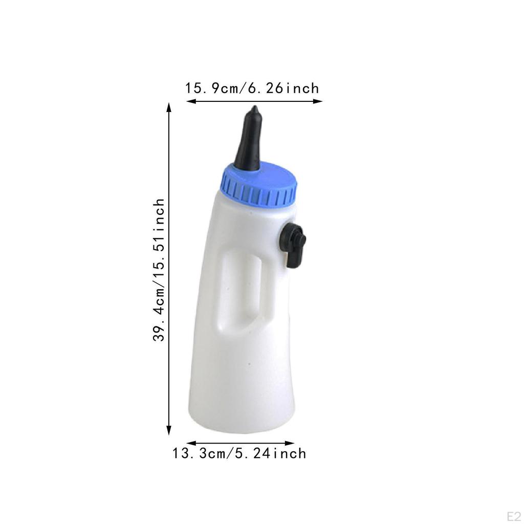 2L Calf Milk Bottle with Adjustable Nipple for Livestock Feeding