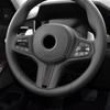Betterhumz Car Steering Wheel Button Frame Trim Sticker for BMW G30 G20 F40 G21 G28 G11 G12 Z4 G32 G29 G Chassis Compatible with Alcantara Car