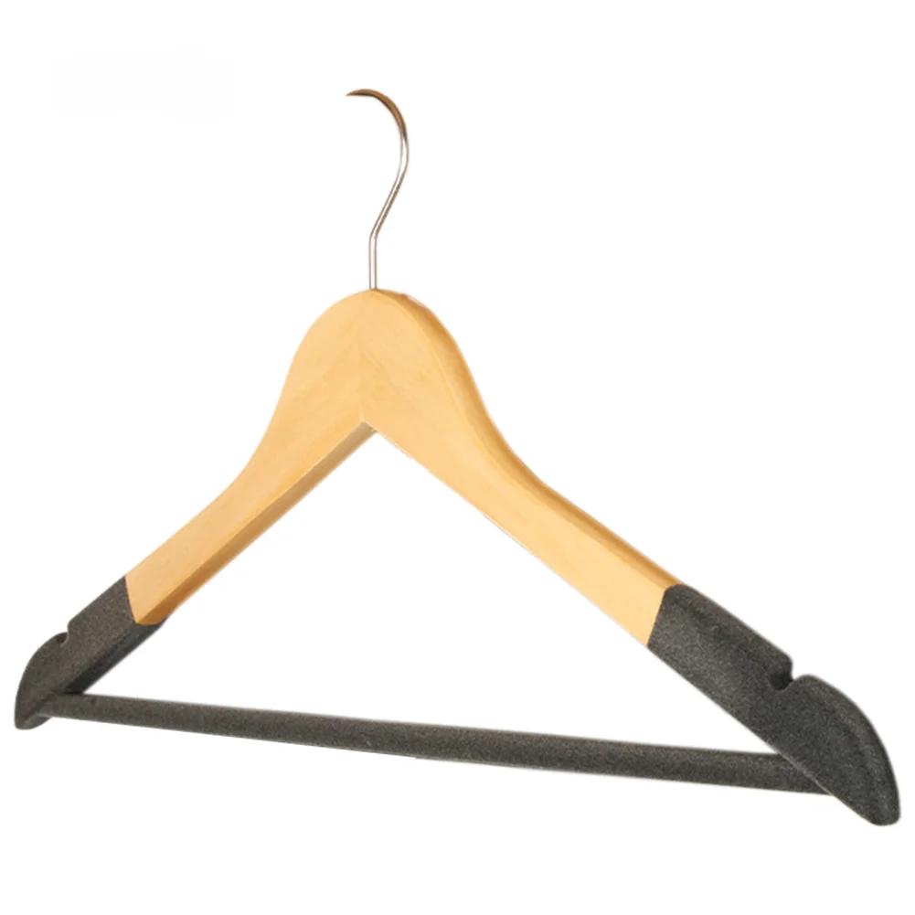 5pc Wooden Vintage Velvet Clothes Hangers,Solid Non-Marking Clothing Rack,Household Wardrobe Hanging for Adults,Pants,Camisole