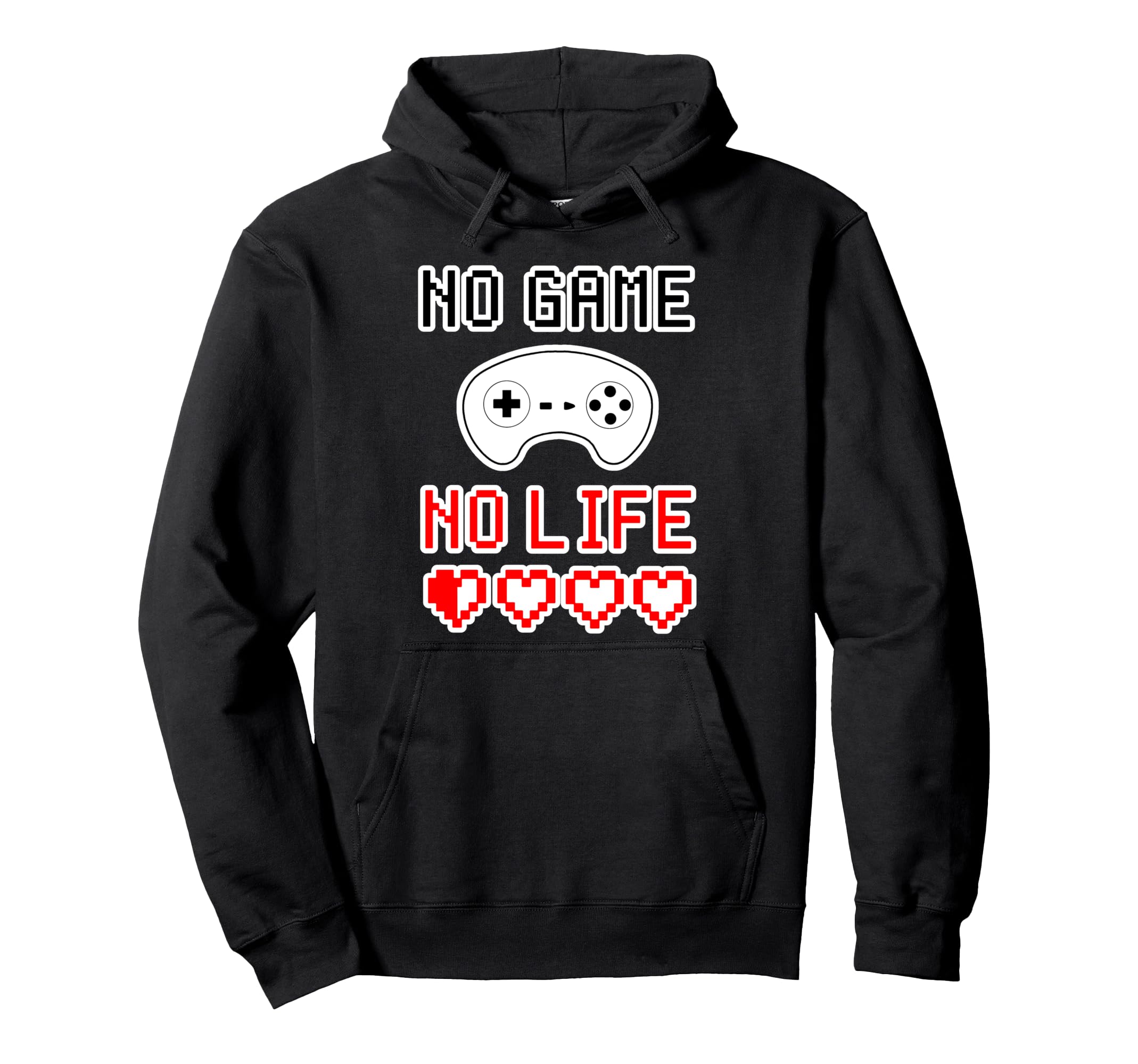 

NO GAME NO LIFE No Game No Life Dot Retro Letters Otaku Gamer Funny Sayings Hoodie