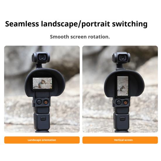 Action Camera Screen Hood for DJI Osmo Pocket 3 Sports Camera Screen Sun Shield Light Blackout Protection Sunshade Cover Camera Accessories