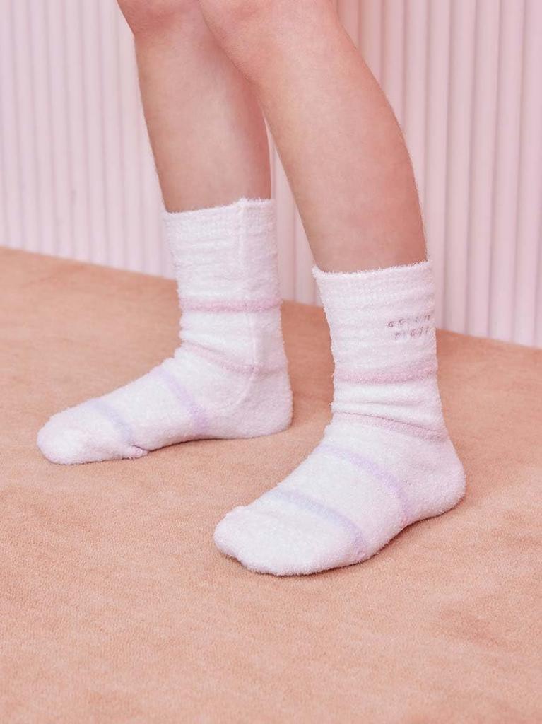 Gelato Pique Kids Smoothy Colorful Border Socks (PKGS251557 PNK)