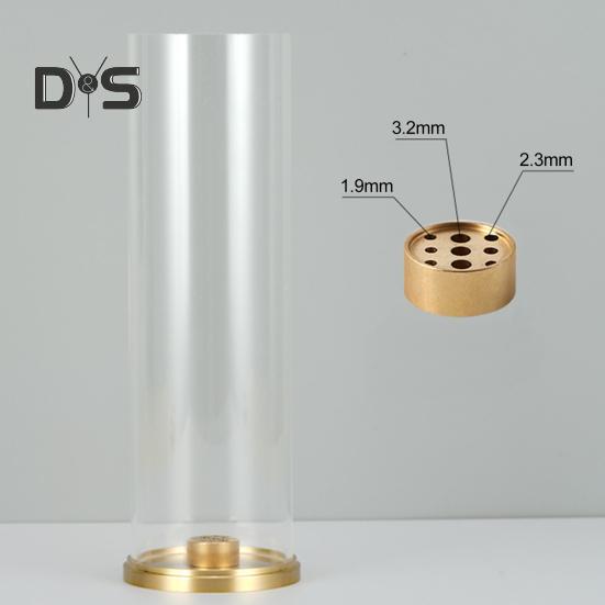 Räuchergefäß mit transparenter Abdeckung, Räucherstäbchenhalter, Aschenbecher, Tablett für Zuhause, Büro, Schreibtisch, Yoga, Meditation, Dekoration