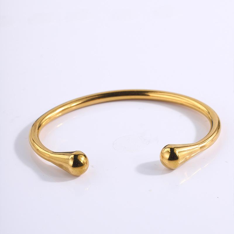 Color Opening Light Luxury Water Drop Simple Women's High-end Hand Jewelry Bracelet