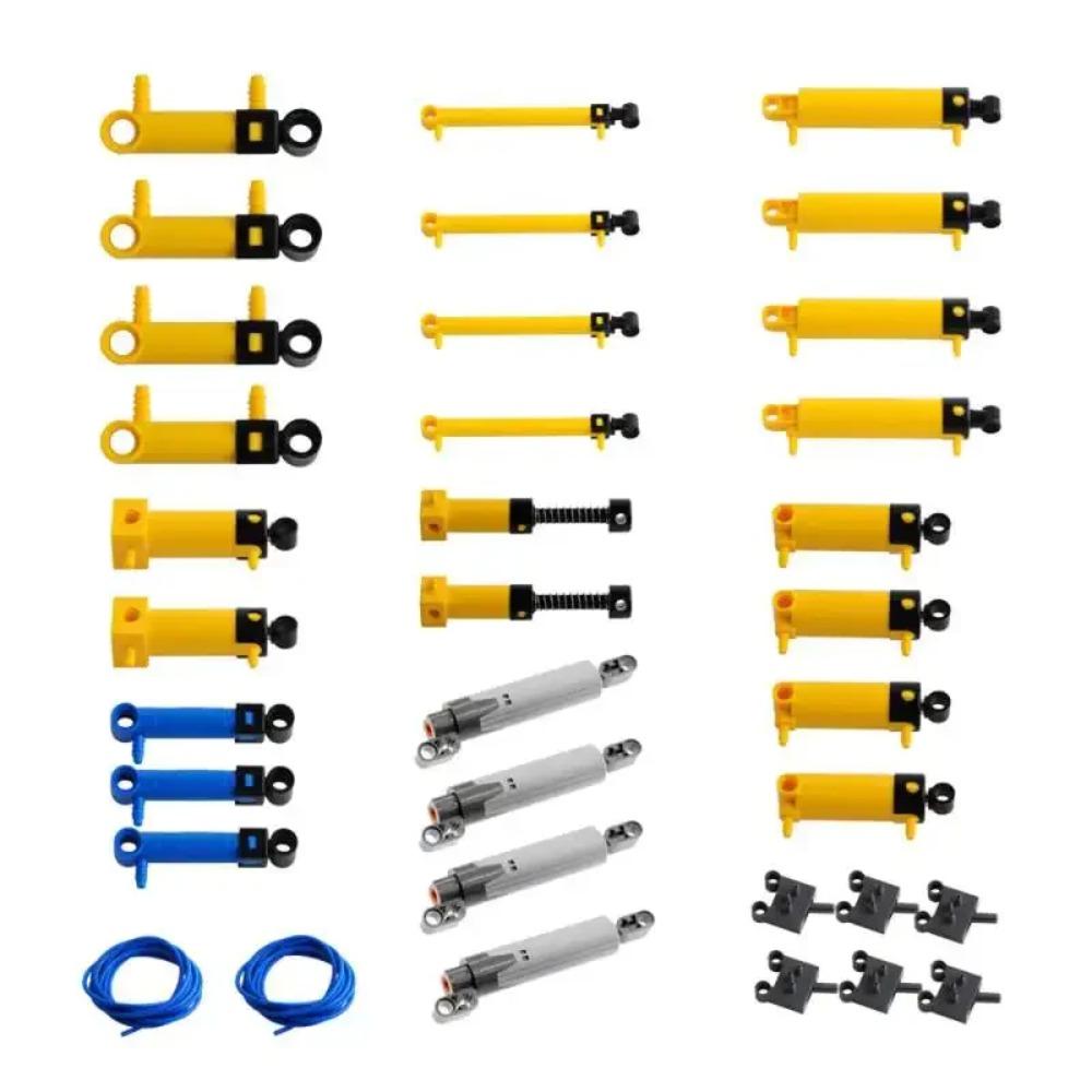 MOC Technical Hose Air Pump Tank Push Rod Putter Switch Piston Compatible With legoeds Pneumatic Parts 9641 42043 47225 61904