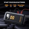 Jump Starter with Air Compressor 3500A Jump Starter 150PSI Air Pump Multifunctional Tire Inflator Power Bank Lighting for Car