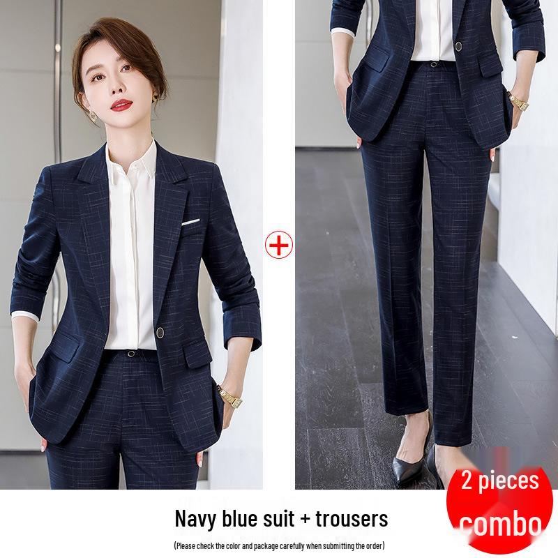 Women's Professional Autumn Suit Set: Office & Sales Formal Wear