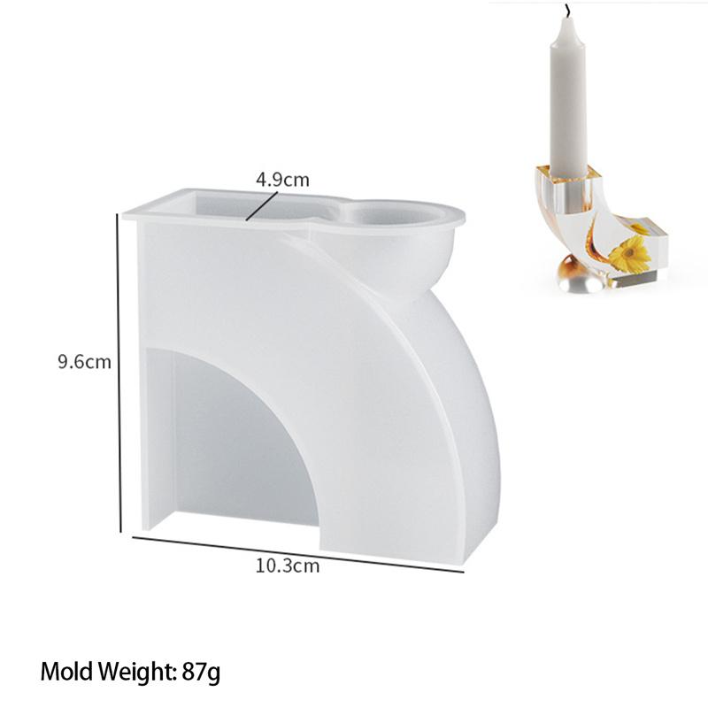 

U-образный подсвечник силиконовая форма DIY ароматерапия подсвечник гипс смола капельная форма дом креативное декоративное украшение