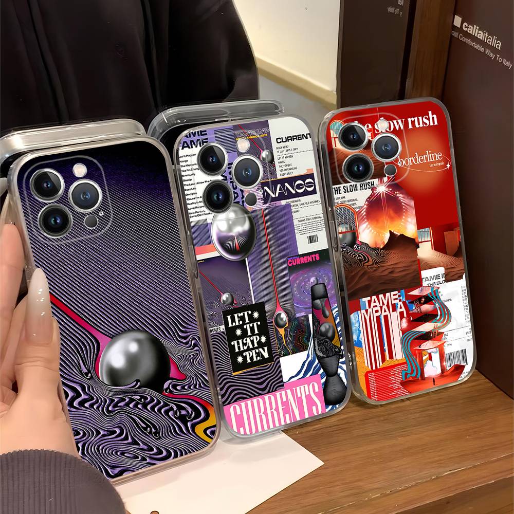 Band T-Tame Impala TPU Silicone Case For IPhone 11 12 13 14 15 16 17 Pro Max Shockproof Clear Back Cover