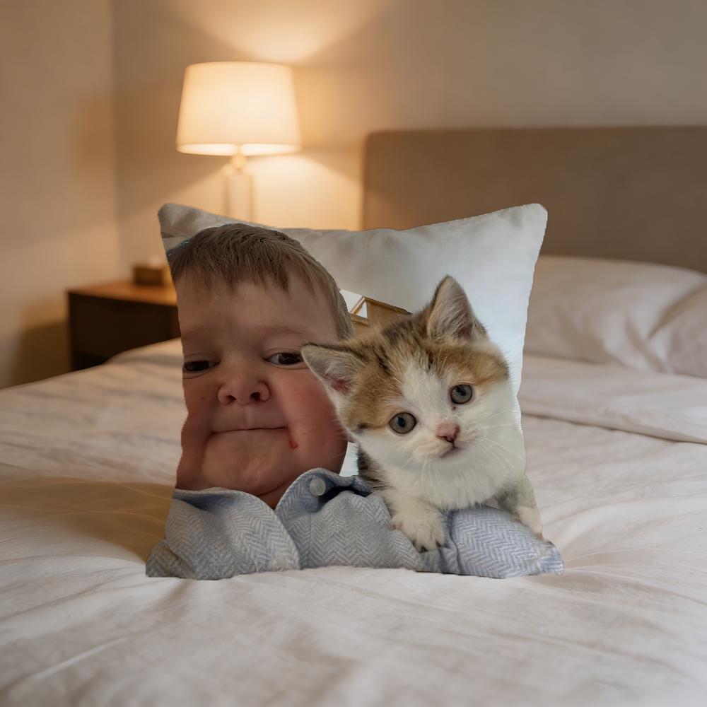 Funny H-Hasbullas Boy Cushion Cover For Pillow Printing Sofa Decoration Home Car Room Coffee Shop Office Nordic Simplicity
