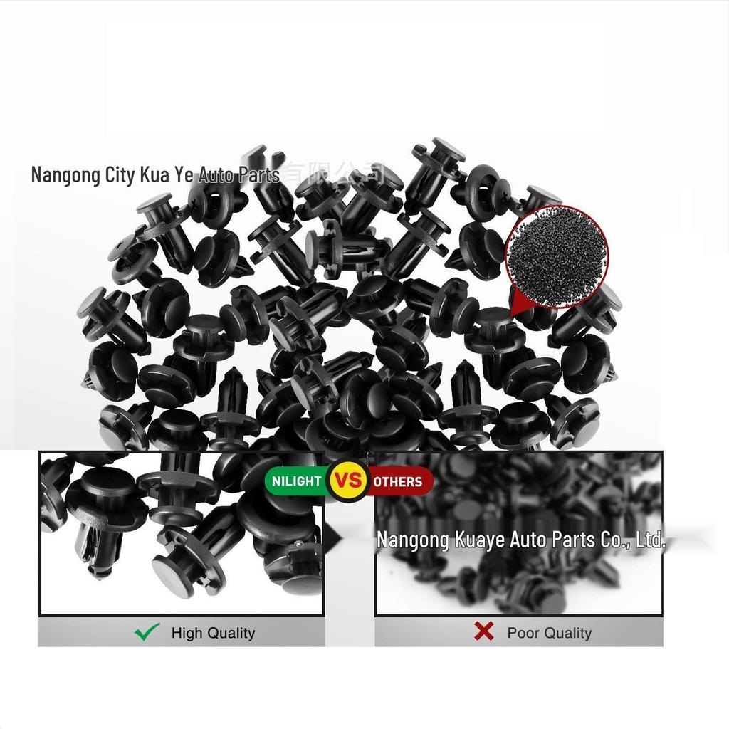 100-Piece Mixed Car Clips Set for Honda & Toyota Bumper/Trunk