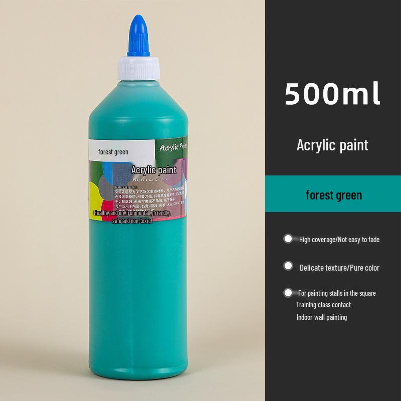 Wasserdichte 500ML Acrylfarbe - Langlebig, Ideal für Strohhut-, Keramik- und Gipsfigurenmalerei