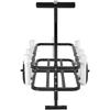 Beach Fishing Cart, 200 Lbs Load Capacity, Fish and Marine Cart with Two 11" Big Wheels Rubber Balloon Tires for Sand, Heavy-Duty Steel Pier Wagon
