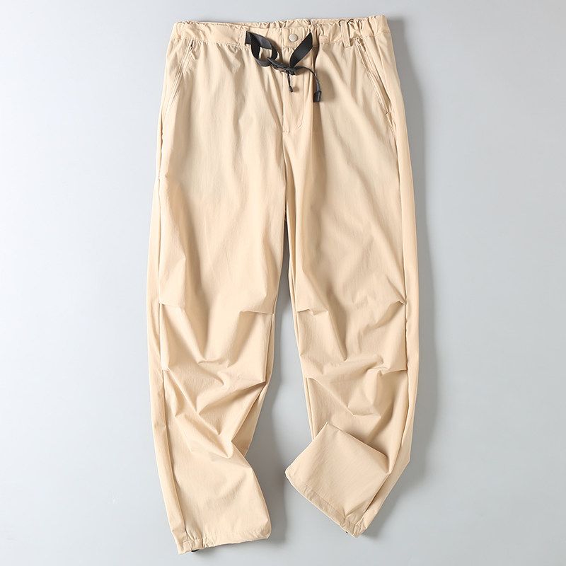 Outdoor Mountain-Style Functional Paratrooper Pants for Men, Summer Quick-Dry Hiking Pants, Straight-Leg Breathable Workwear Thin Casual Pants Trendy