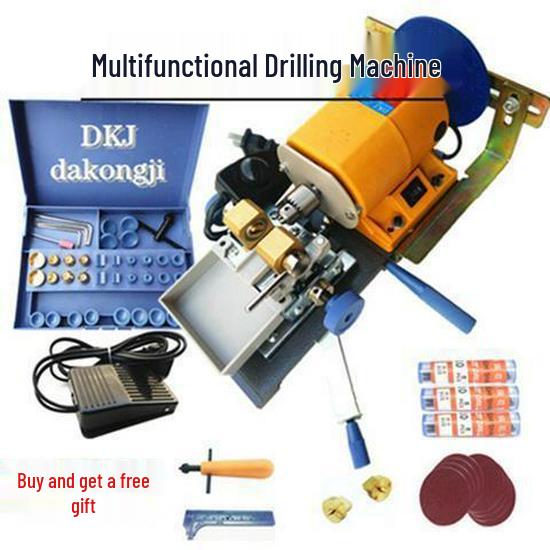 Pearl Punching Machine: Mini Jade Beads DIY Drill for Home & Craft Use
