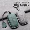 Styling Mouldings Sheepskin Car Key Cover Case for Ford Maverick Focus Edge Explorer Everest Fusion Mondeo Mustang Raptor Bronco