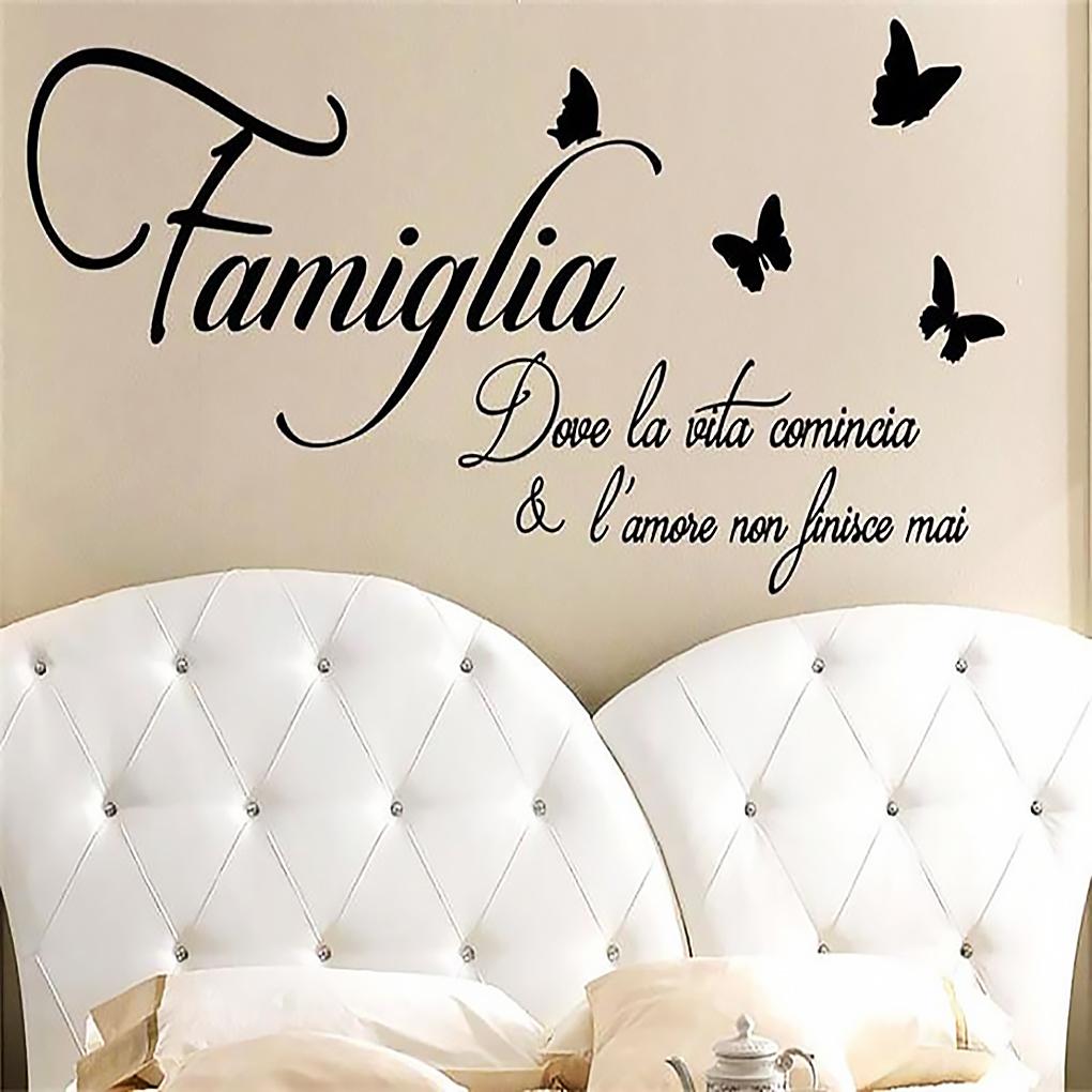 Naklejka Ścienna Salon Litera Naklejka Ścienna Sypialnia PCV Słowa Angielskie Dekoracja Dekoracja Domu