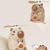 Plastic Capybara Anime Figure USB Rechargeable Student Electric Fan Cartoon Handheld Fan  Travel