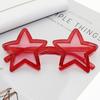 New Trendy Star Sunglasses Fun Birthday Party Colorful Pentagram Decorative Eyewear