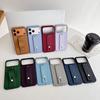 Luxury Business Phone Case for iPhone 17 Pro Max 16 Plus 15 14 13 12 Shockproof Slim Fit Wrist Strap with Stand Cover