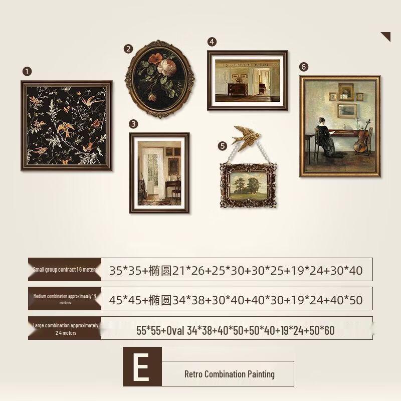 Handun French Vintage Fabric Wall Art Set 240x90CM